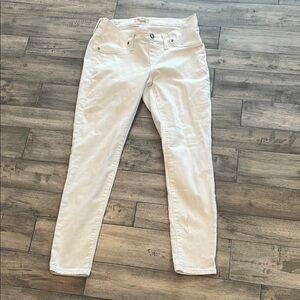 Madewell Cream Denim Pants